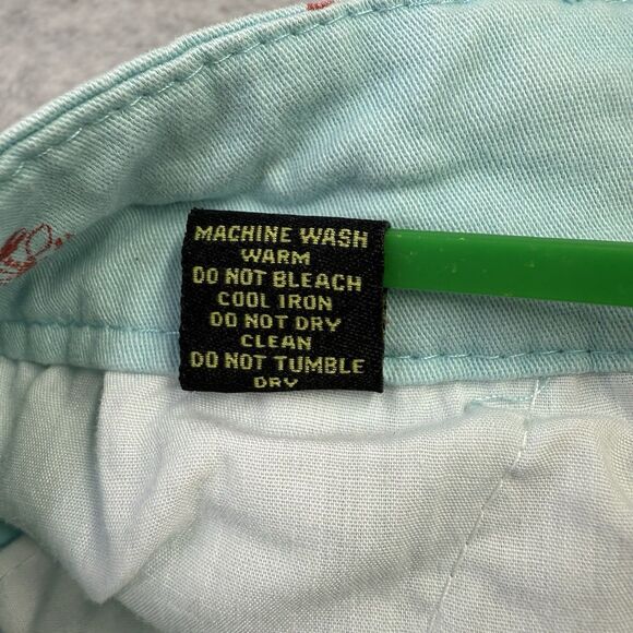 Carbon Shorts Freedom Flex Mens Sz 34 Blue Lobster/Crawfish Flat Front Chino - Picture 5 of 14